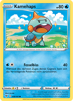 Pokemon Schwert & Schild Farbenschock Kamehaps 038/185 Reverse Holo Foil