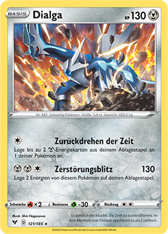 Pokemon Schwert & Schild Farbenschock Dialga 121/185 Holo Foil