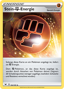 Pokemon Schwert & Schild Farbenschock Stein-Kampf-Energie 164/185