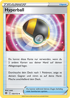 Pokemon Schwert & Schild Strahlende Sterne Hyperball 150/172 Reverse Holo Foil