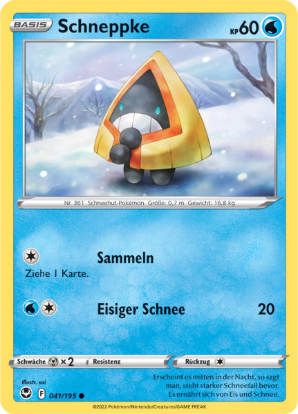 Pokemon Schwert & Schild Silberne Sturmwinde Schneppke 041/195