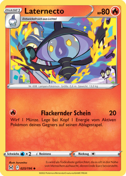 Pokemon Schwert & Schild Verlorener Ursprung Laternecto 025/196