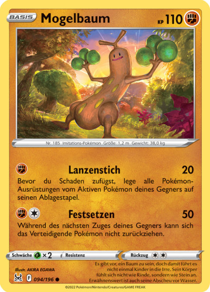 Pokemon Schwert & Schild Verlorener Ursprung Mogelbaum 094/196 Reverse Holo Foil