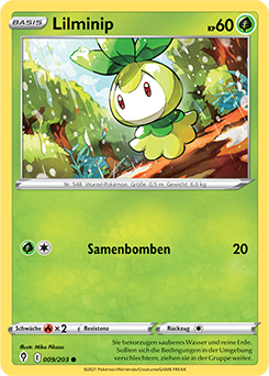 Pokemon Schwert & Schild Drachenwandel Lilminip 009/203 Reverse Holo Foil