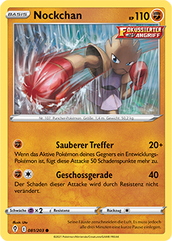 Pokemon Schwert & Schild Drachenwandel Nockchan 081/203 Reverse Holo Foil