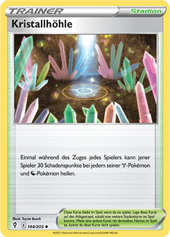 Pokemon Schwert & Schild Drachenwandel Kristallhöhle 144/203